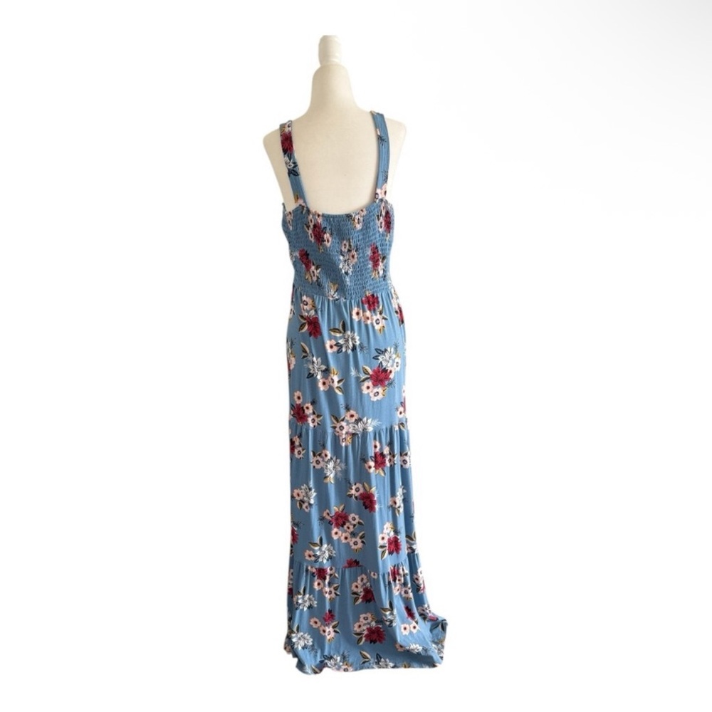 LOFT Blue Floral Maxi Dress - Picture 5 of 6